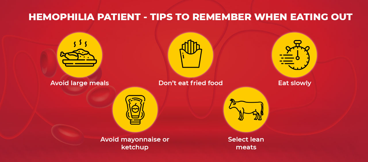 hemophilia patient tips to remember when eating out
